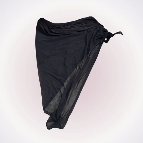 Mesh side tie beach sarong cover up | Sz OS - Picture 1 of 4